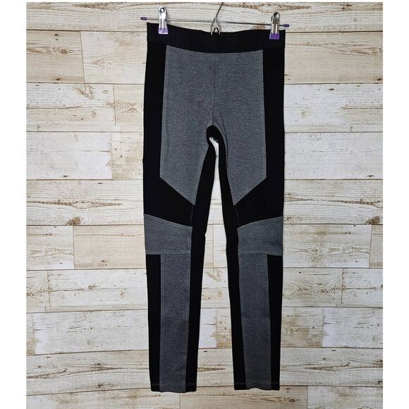 BCBGMaxAzria Jeremiah Leggings Colorblock Gym Athleisure Designer Size 0 XXS NEW - Picture 1 of 10